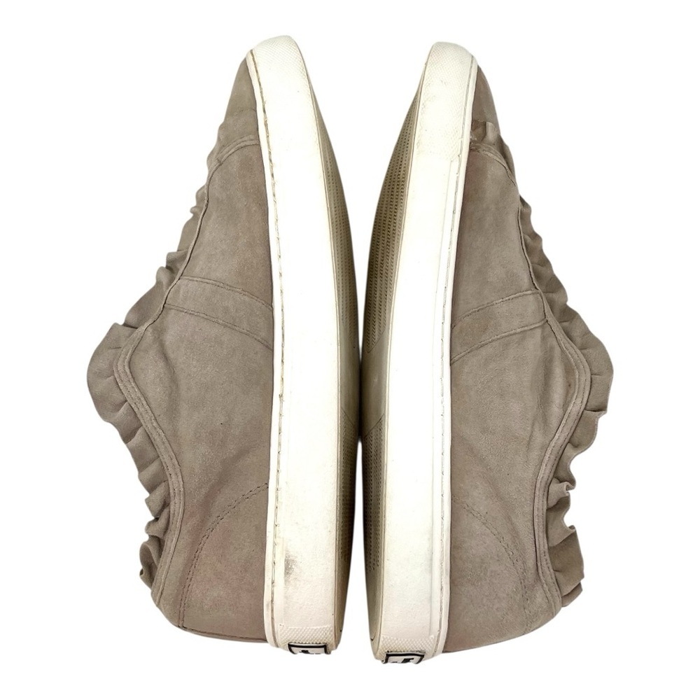 Kate Spade New York Lance Ruffle Trim Gray Taupe Slip On Sneakers Women’s 7 - Picture 9 of 15